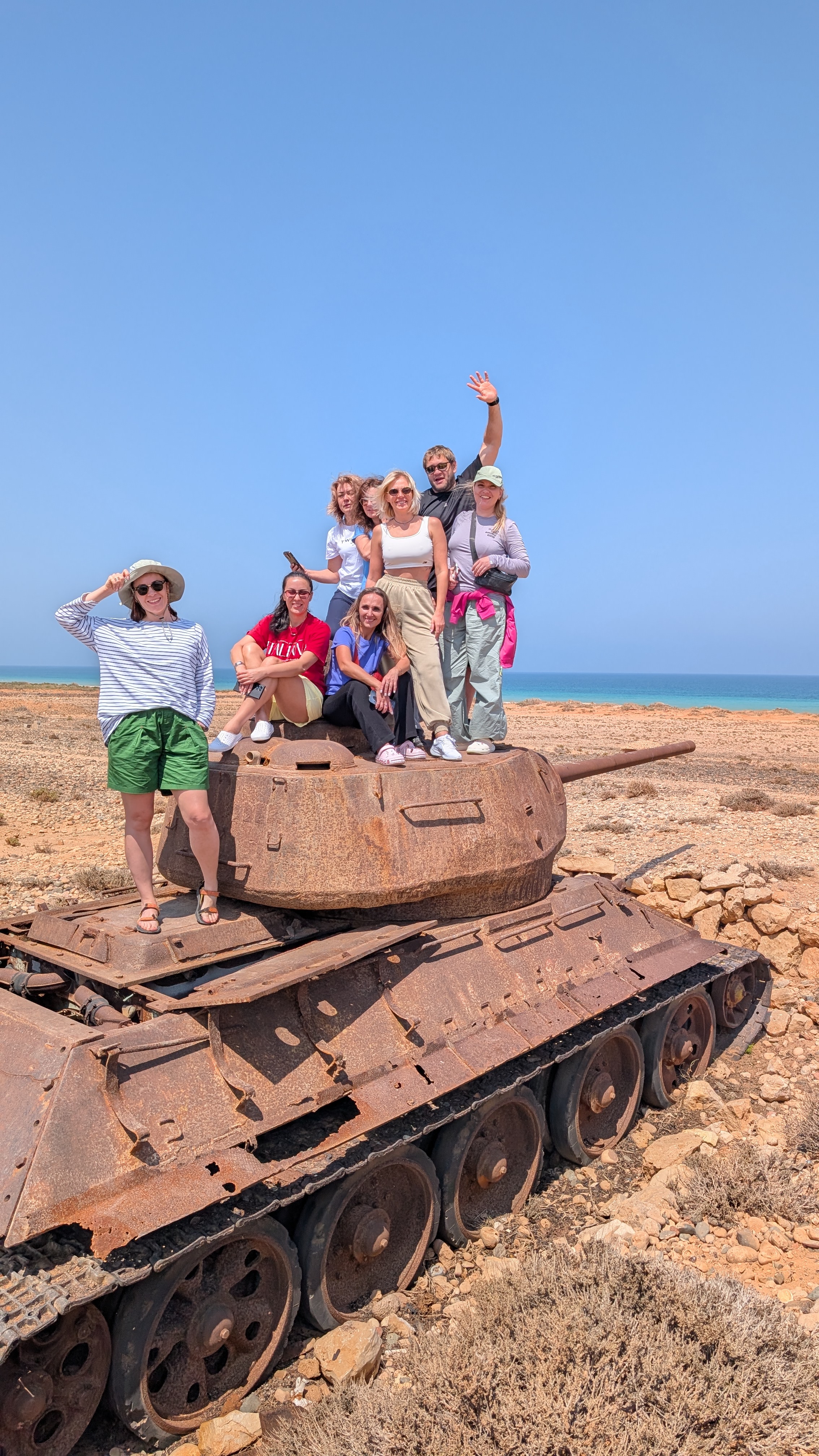 Visitor group on a Socotra route